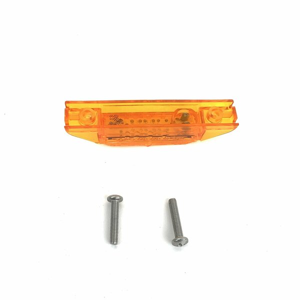 Truck-Lite Led, Yellow Rectangular, 5 Diode, Marker Clearance Light, Pc, 2 Screw, Fit N Forget M/C, 12V 35375Y3